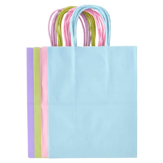 10 Packs: 13 ct. (130 total) Medium Pastel Gifting Bags by Celebrate It&#x2122;